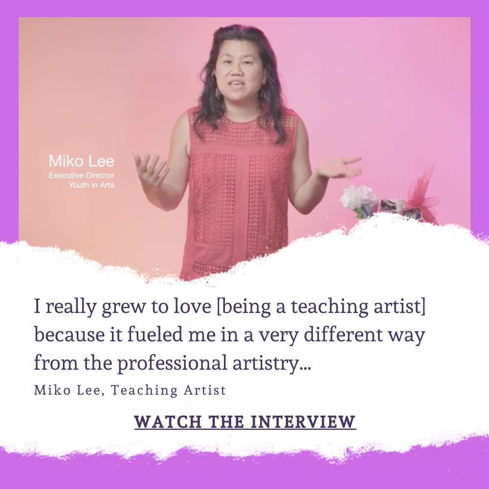 Miko Lee, Artista de la Enseñanza