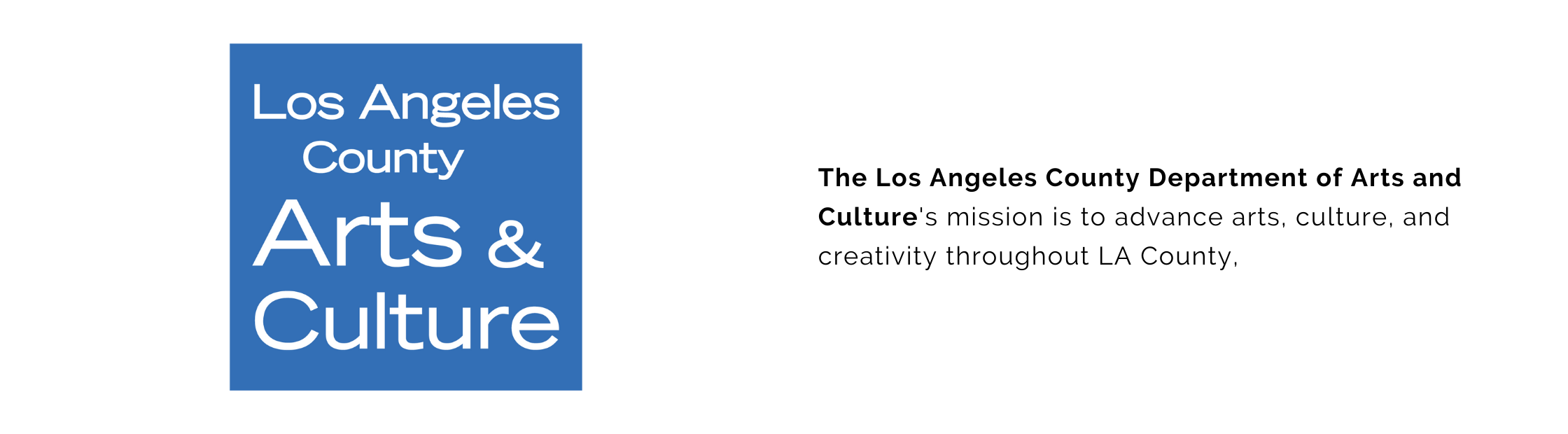 Departamento de Arte y Cultura del Condado de Los Ángeles